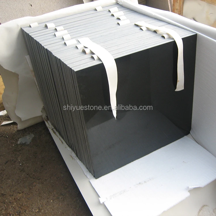 Высококачественная уличная каменная плитка полированная 60x60 черная монгольская базальтовая плитка