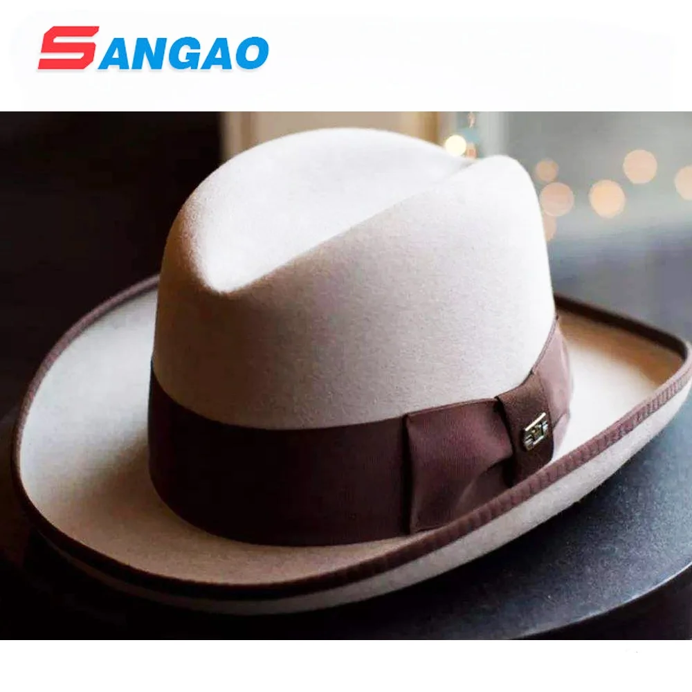 new Black wool church hat fur fashion style customization