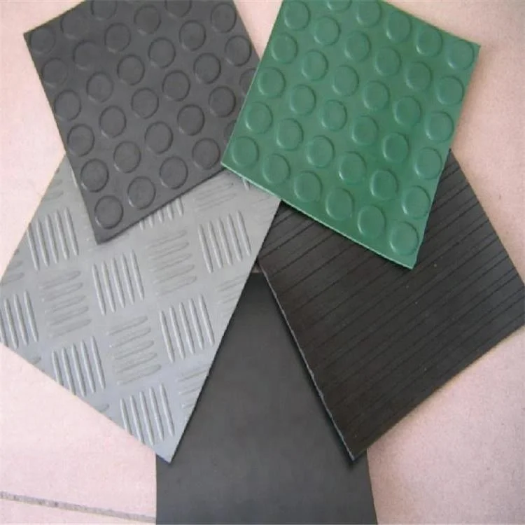 Нескользящий черный Ребристый круглый резиновый коврик для подъездной дорожки гаража