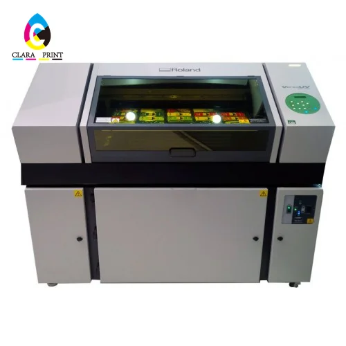 Roland VersaUV LEF 300 second hand used Benchtop UV Flatbed Printer with new printhead for PET, ABS, polycarbonate,soft materia