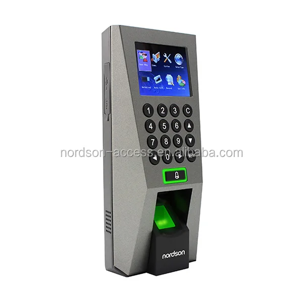Nordson 2.4 inch TFT Screen RFID Password TCP/IP Fingerprint Scanner Access Control Time Attendance