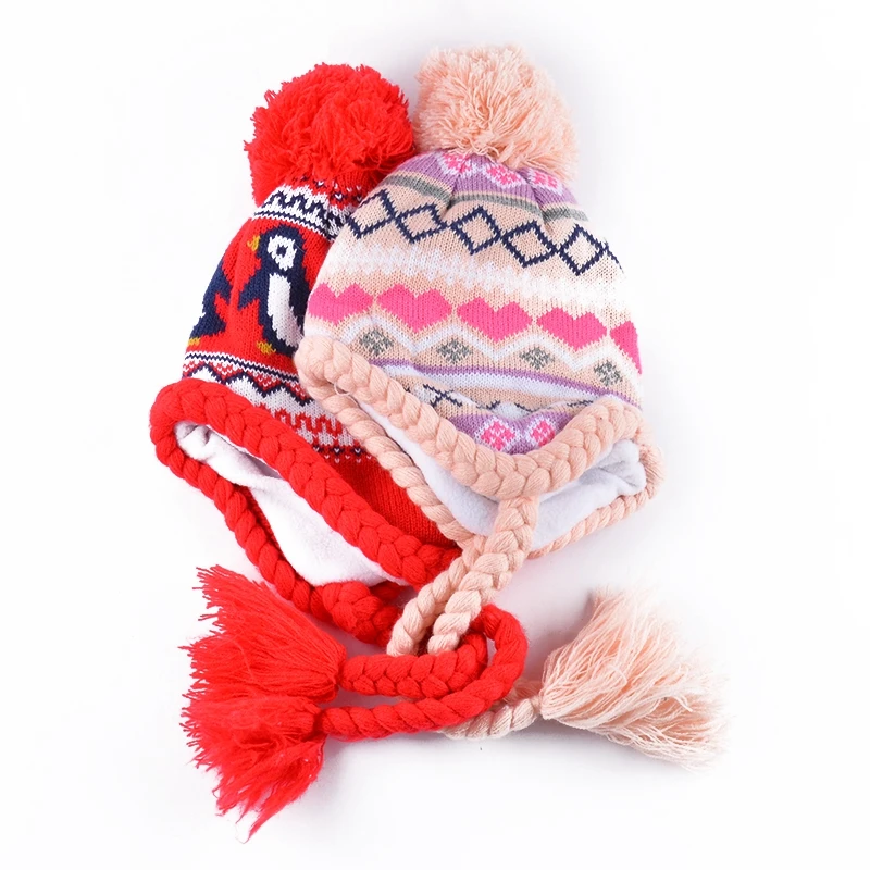 Keep Warm Children Winter Hat/Jacquard Knit Hat/Kids Beanies