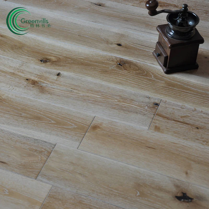 
3/4 inch hardwood floor board European oak smooth/brushed natural solid wood floor 