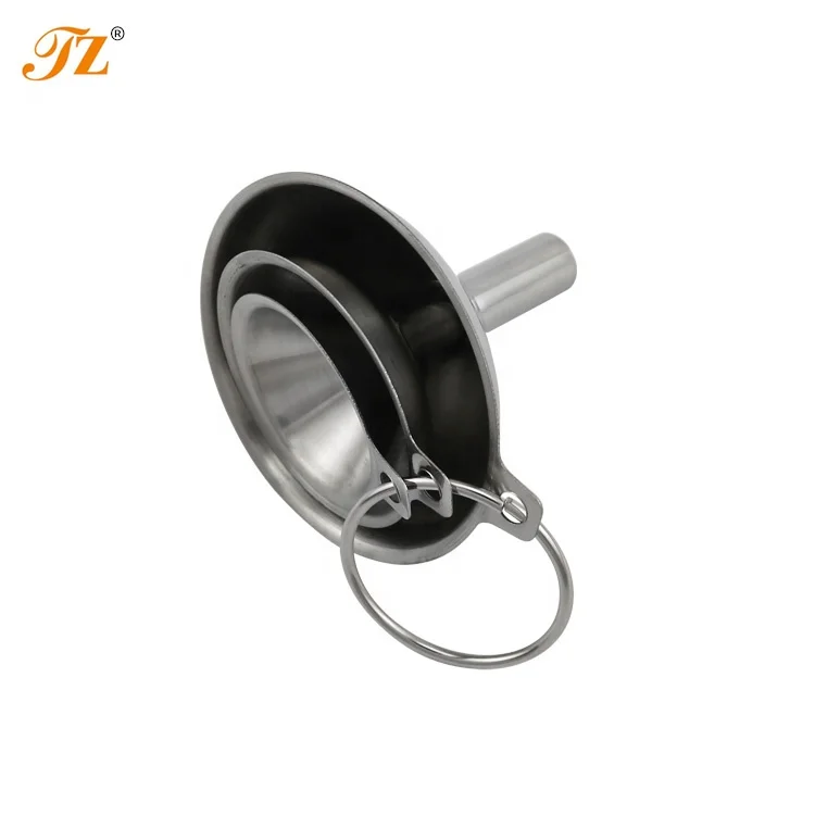 
Hot Selling 3-piece small mini stainless steel Funnel Set for Flask Funnel 