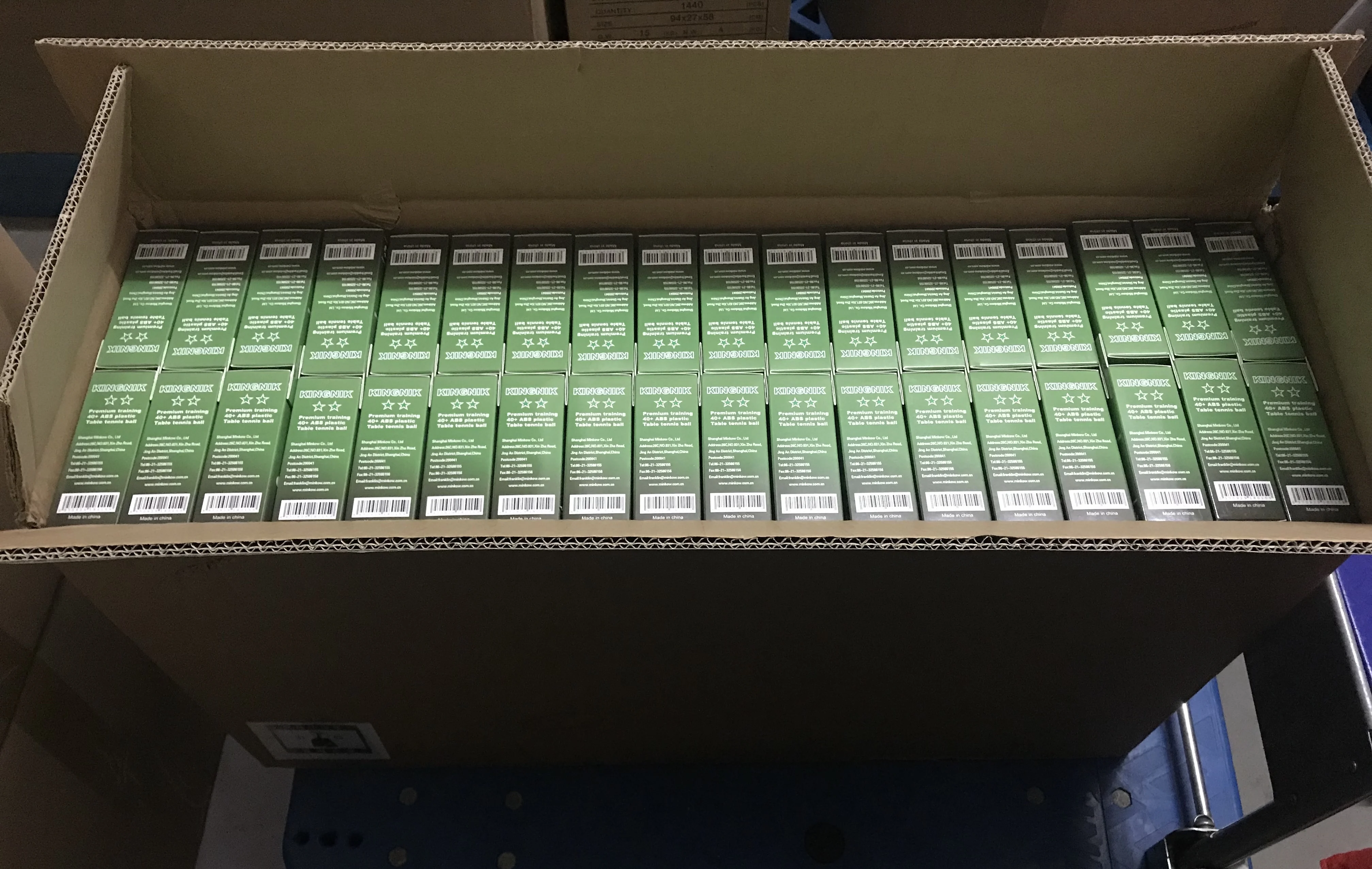 KINGNIK 2star by Loka premium training 40+ white plastic table tennis ball 6balls / box (French version)