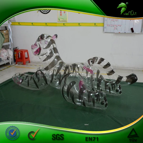 
Customized Transparent Color Inflatable Tiger Sexy Hongyi SPH Animal Tiger Toy 
