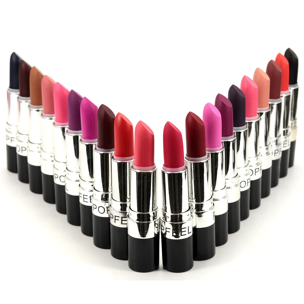 
BCC Long Lasting High Quality Beauty Waterproof Private Label Matte Lipstick custom logo, 20 Colors 