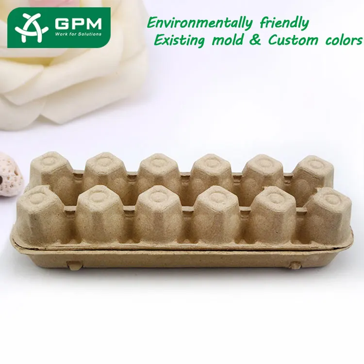 Waterproof Pulp Packing Basket Paper Egg Tray Box