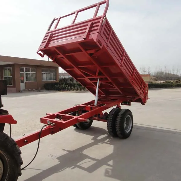 
tractor towed 5 ton Europe style single axle trailer price 