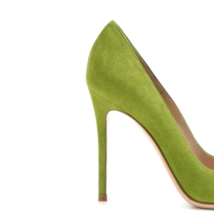 
2019 Spring Trend Suede Leather High Heels OEM Shoes For Girls 