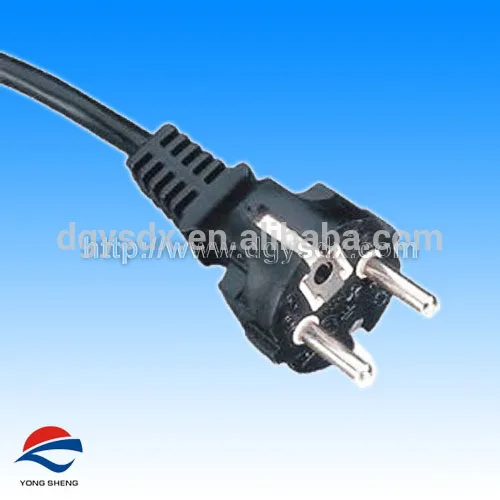 Евро 2 контактный разъем питания с кабелем