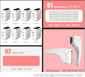  Winkonlaser 3D 4D 5D Hifu 25000 снимков 11 линий 8 картриджей против морщин Подтяжка кожи лица тела похудение