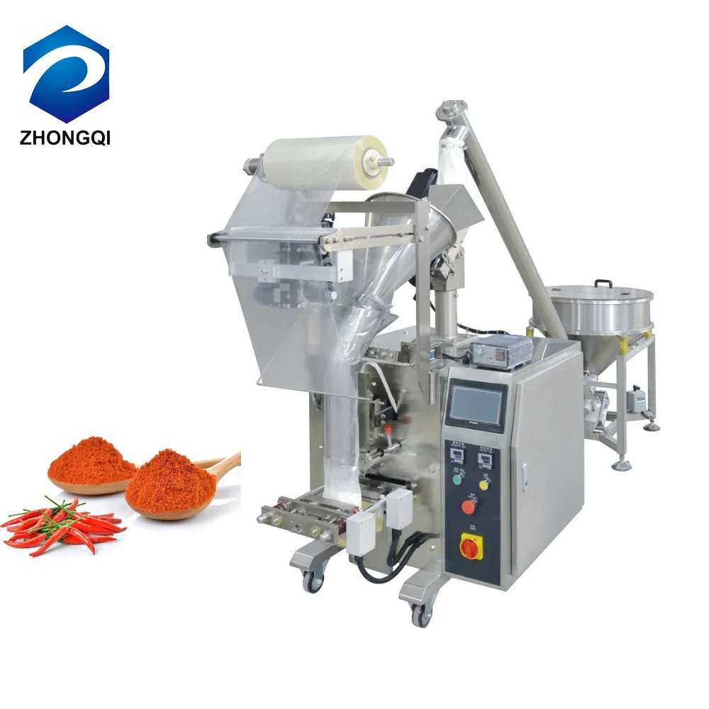 
250g 500g 1kg 2kg 5kg Fully Automatic Weighing Small Sachets Pepper Spice Red Chilli Powder Filling Packing Machine Price 
