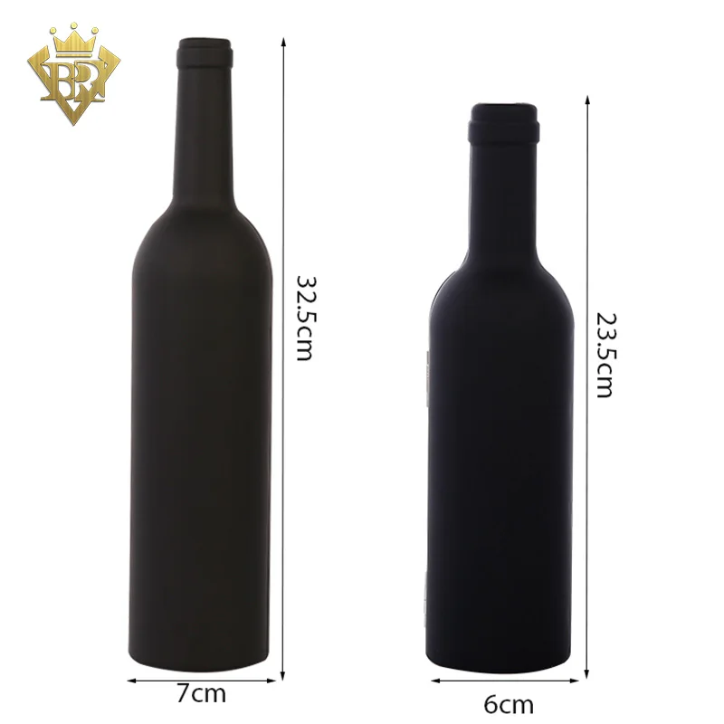 Perfect Gifts 3pcs Bottle Shape Case 3 Pieces Wine Bottle Accessory Kit