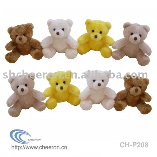 Цветной мини-мишка тедди