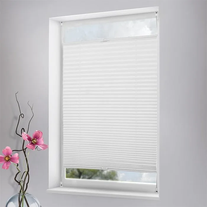 Пылезащитные коричневые беспроводные оконные Плиссированные Шторы Plissee