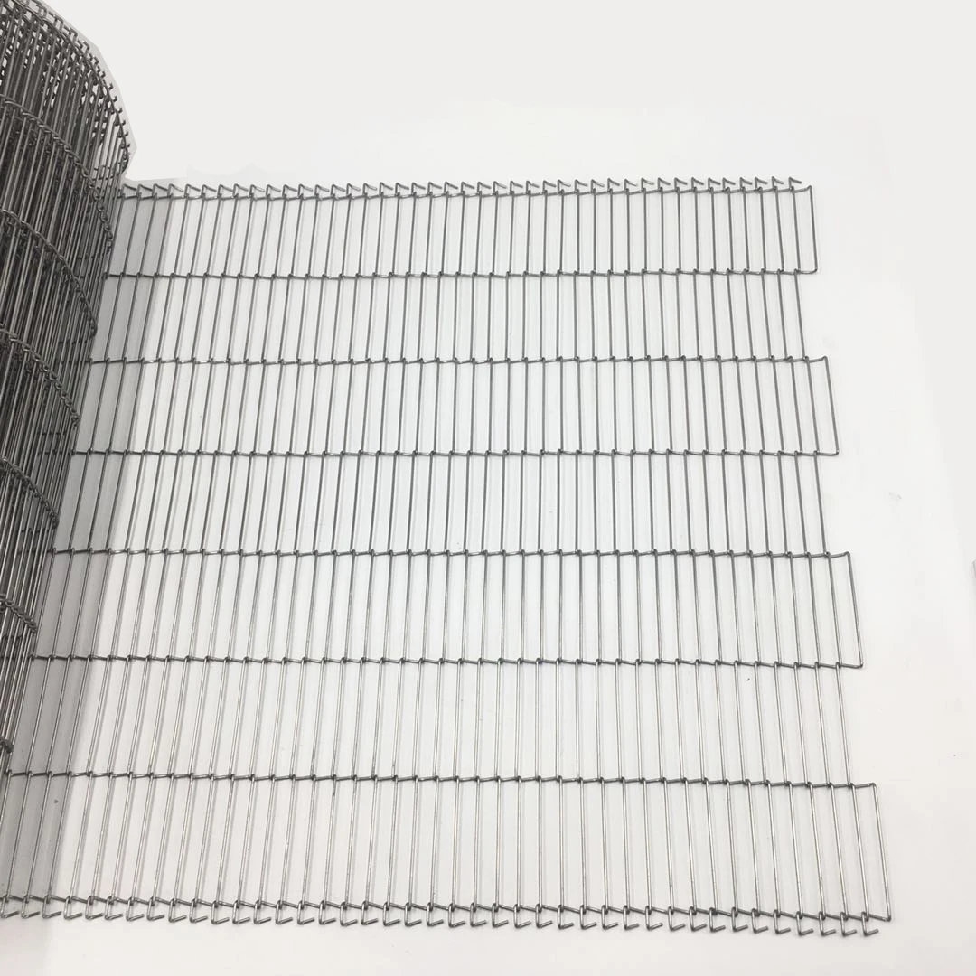 Flat Flex Driven Conveyor Metal Belt conveyor wire belt for cooling cake