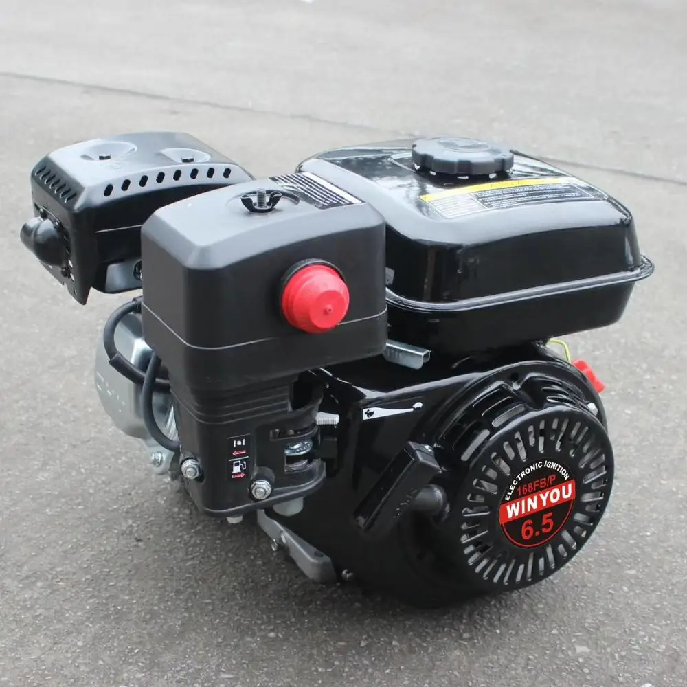 gasoline engine with 1/2 clutch reducer and low temperature starter