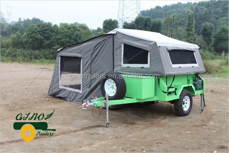2017 Hot Sale!! Off Road Rear 4x4 korea camping trailer with roof tent