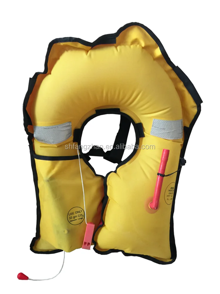 Marine yellow Inflatable Life Jacket