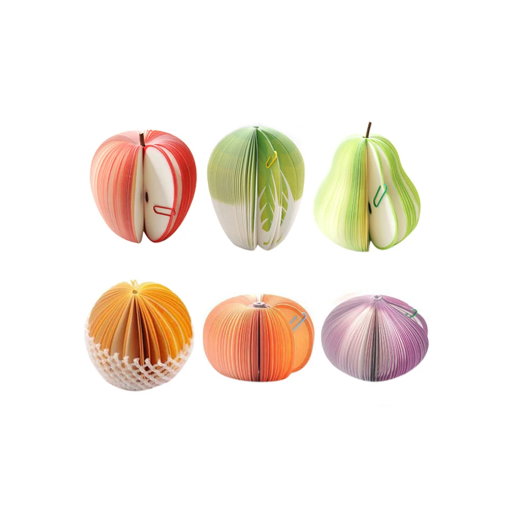 Cheap Custom Logo Sticky Note 3D Fruit And Vegetable Sticky Note Message Note