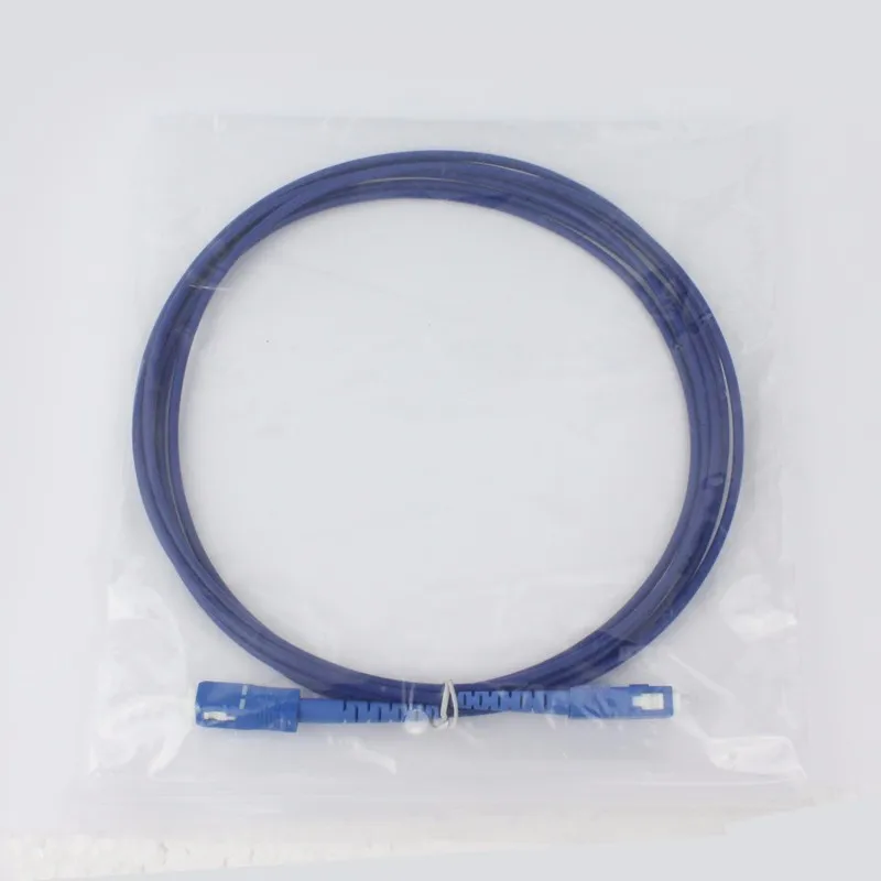 SC-SC 9/125um single mode armored telecom fiber optic patch cords fiber jumper