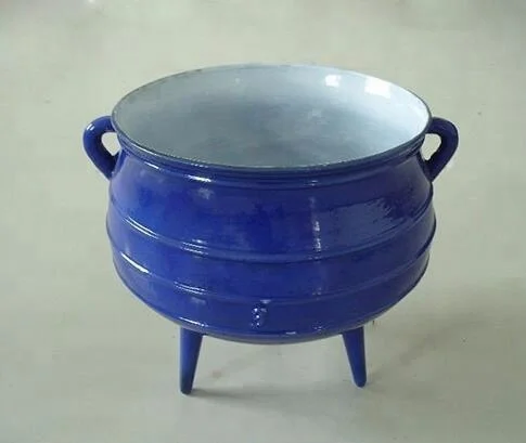 No.1/4 Potjie 3 legs Enamel Stock Witches Potjie Pot Cast iron Cauldron