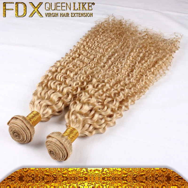 
Tangle free & shed free No chemical process nice touch blonde 613# color kinky curly hair 