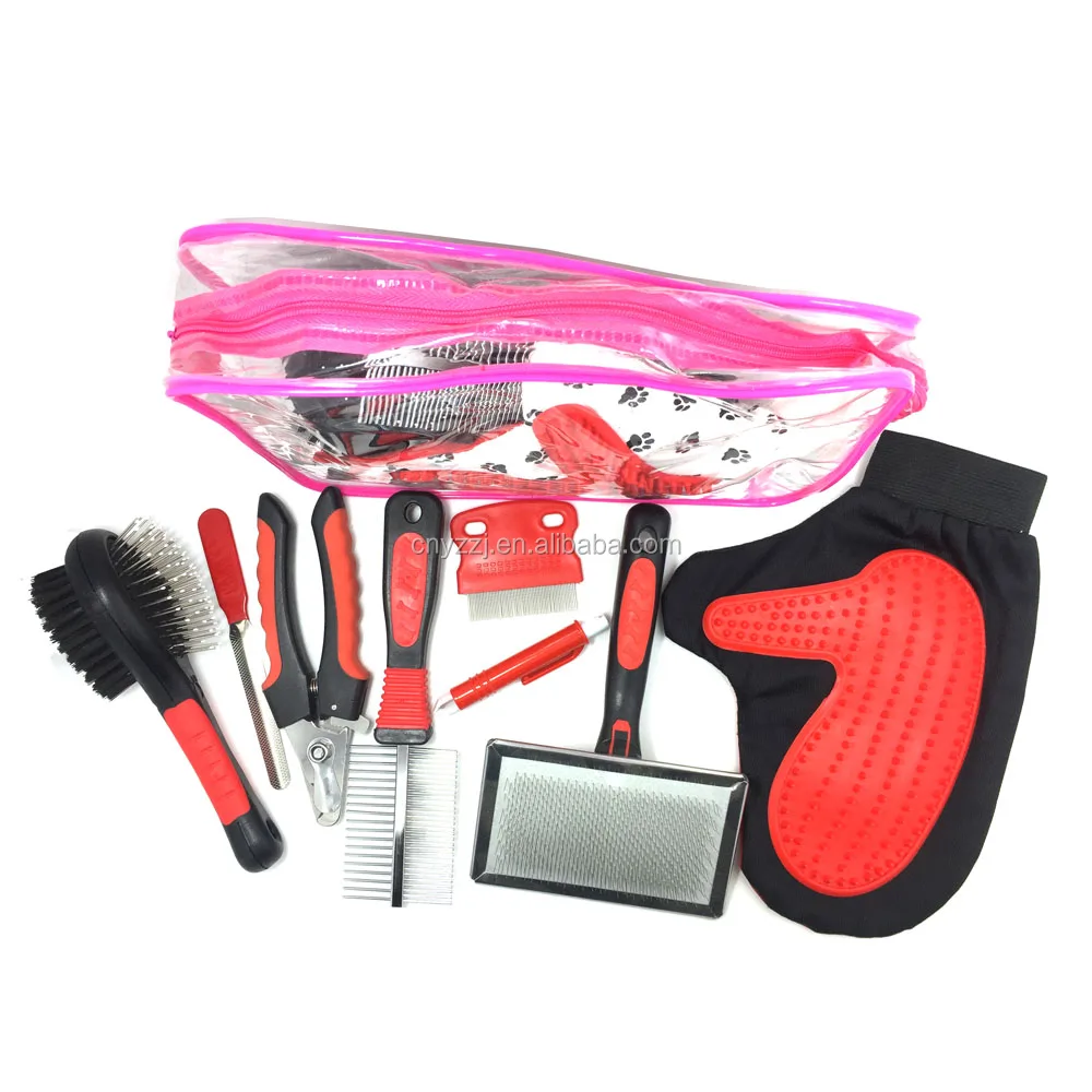 Reusable Pet Grooming Products 7 in 1 Kit with Self-Cleaning Base Tools Sticky Hair Device Hair Removal Brush