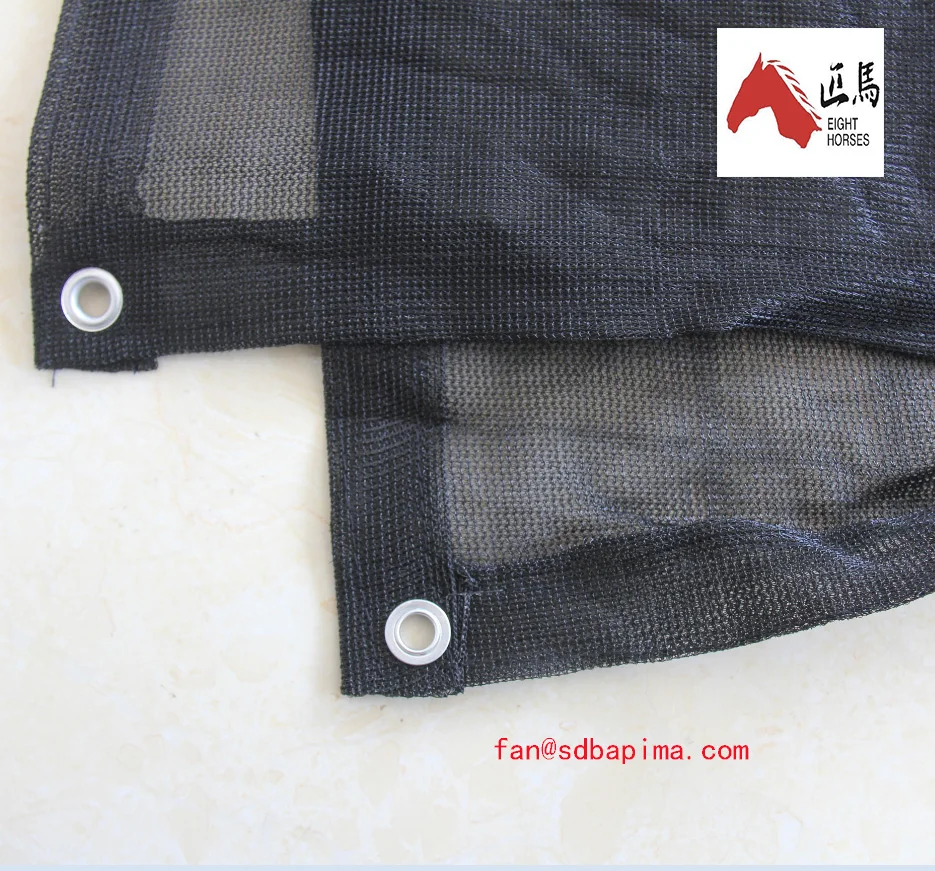 Factory 100gsm HDPE UV protection Black color privacy screen for fence garden and balcony