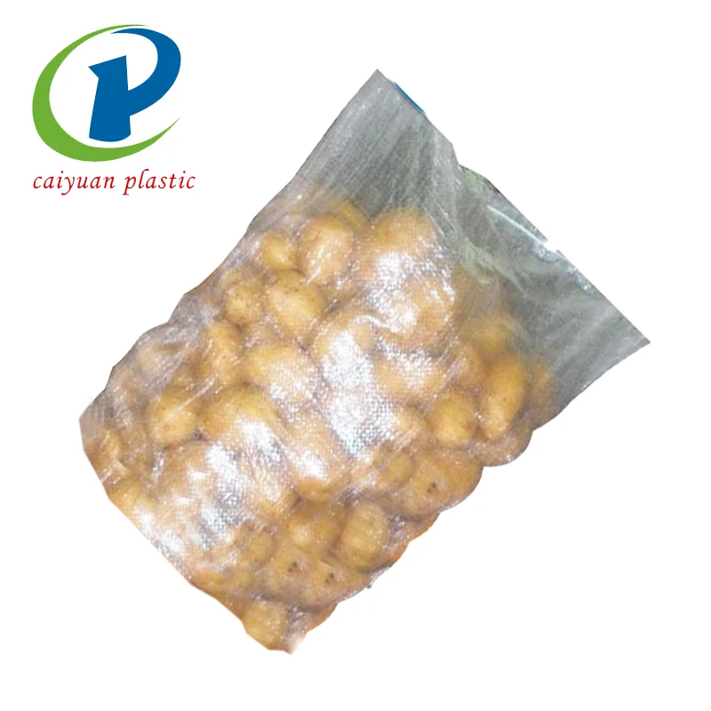 Recyclable square plastic pp woven sacks potato bag 50kg