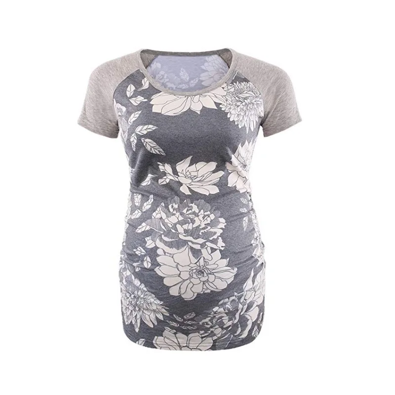 Amazon Best Selling Summer Printed Pregnant Clothes Wear   Maternity Clothing