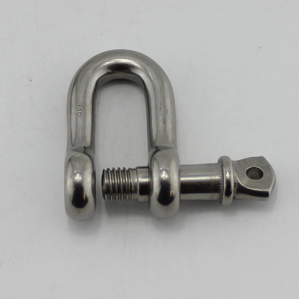 High Quality SS304/316 Captive Screw Pin US Type D Shackle