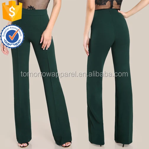 
High Rise Piped Dress Pants Manufacture Wholesale Fashion Women Apparel (TA3081P) 