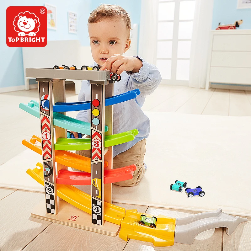 Topbright montesori toys for kids mega ramps rc car race track