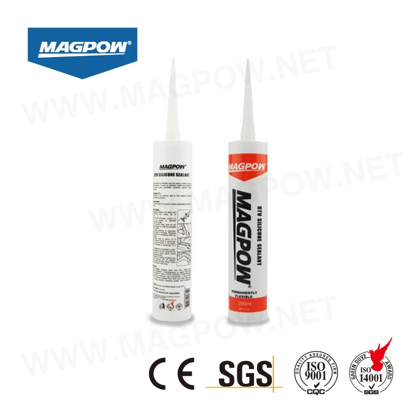 
Magpow Fast cure factory direct RTV acetic glass Silicone Sealant 