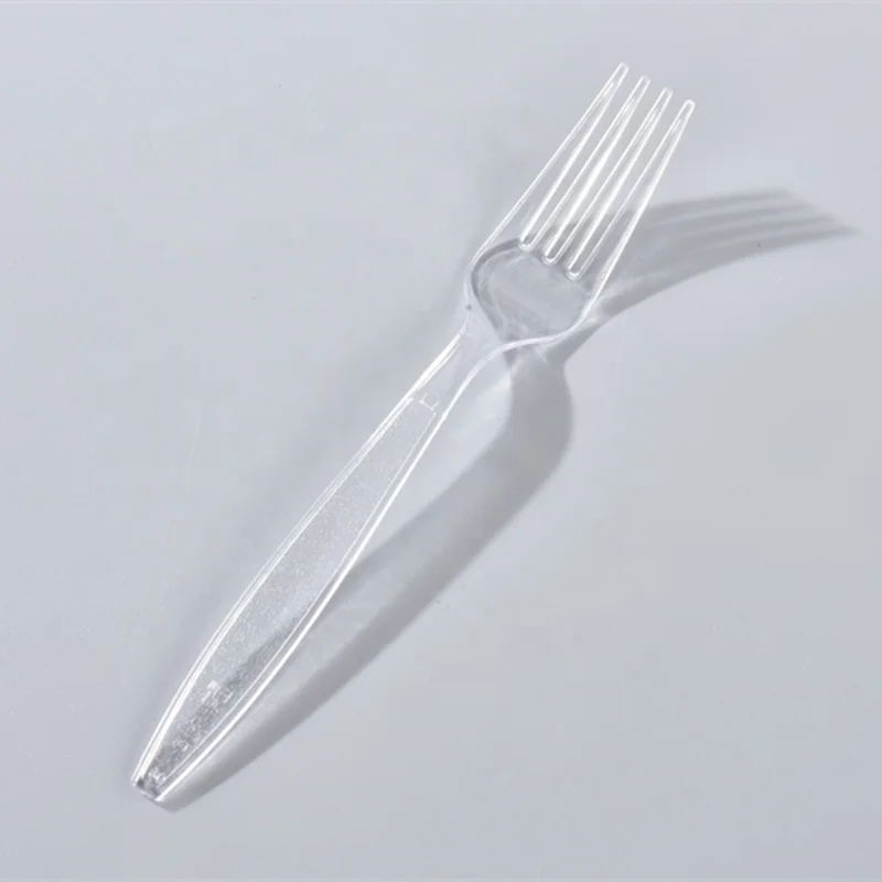China Supplier Wholesale Dinner Disposable Plastic Long Handle Fork