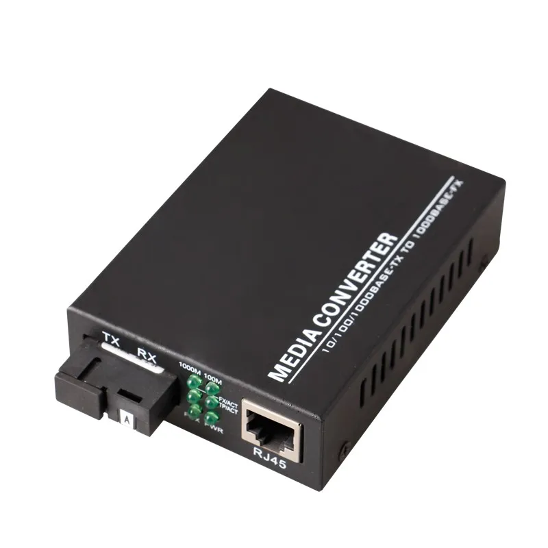 industrial copper to fiber st media converter poe with fiber