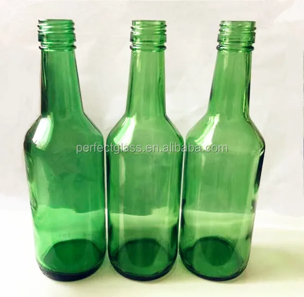 360ml Green Empty Glass Korea Soju Bottle for Liquor