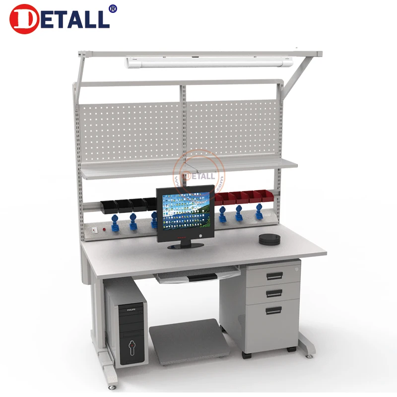 Detall регулируемая стальная рабочая станция ESD для ремонта мобильных телефонов