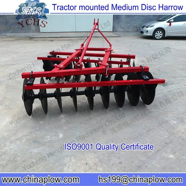 Farm equipment tractor disc harrow / offset middle duty disc harrow China supplier