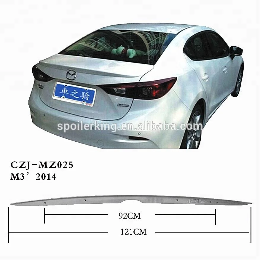 CZJ FOR MAZDA 3 Axela M3 2014+ CAR REAR SPOILER
