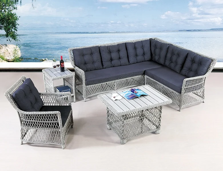 All Weather Rust Proof Aluminum frame  rattan garden furniture set outdoor
