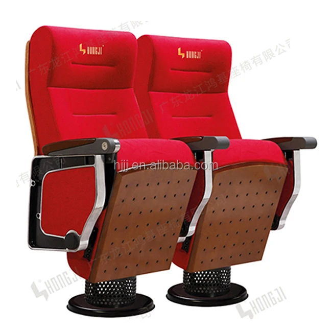 
Cheap school soft auditorium chair seating with big size writing pad 