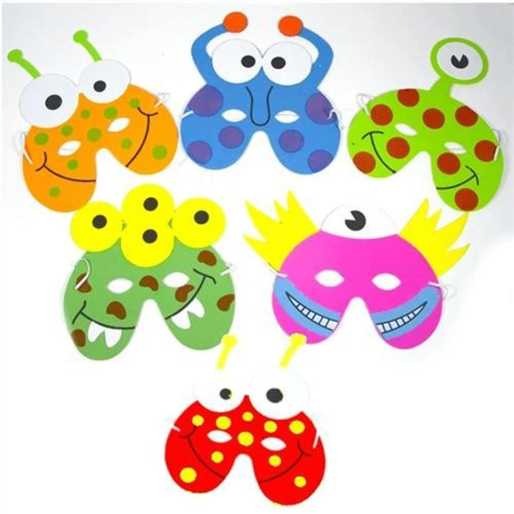 children kids promotional art and crafts eva foam animal elephant mask