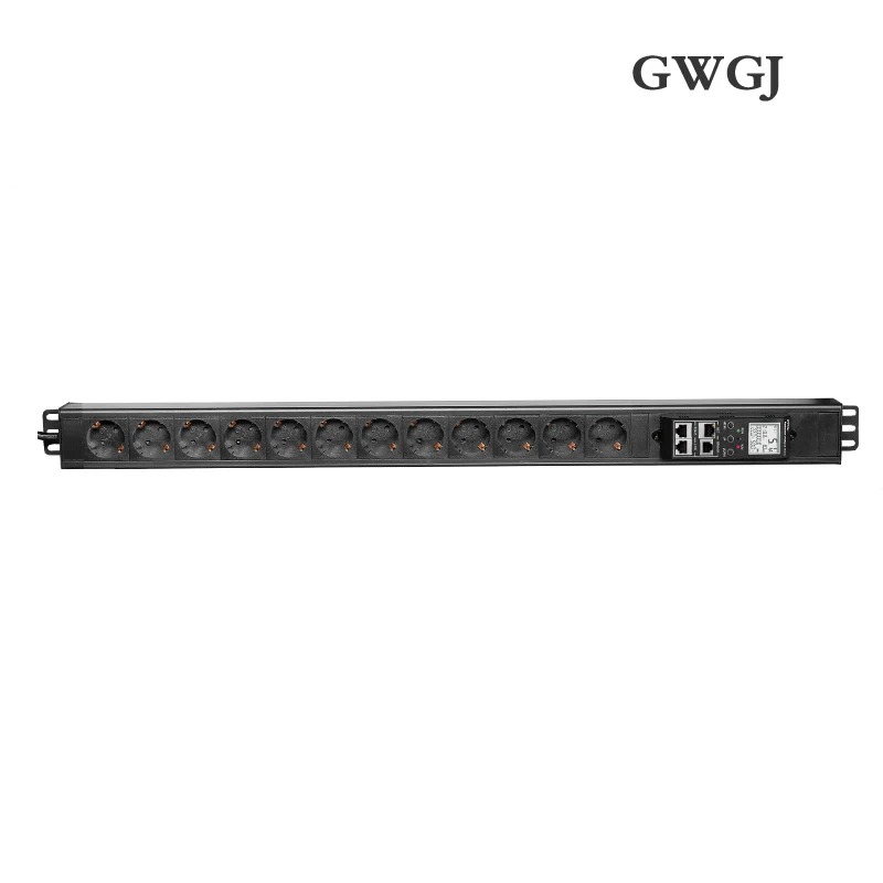 Monitoring  Switchde Rack PDU  power socket 12-bit EU SNMP485 interface Telnet command line voltage current power cascade
