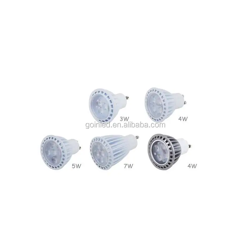 E27 GU10 mr16 COB/SMD led spotlight 3w 5w 7w 12V 24V 110V 220V input voltage