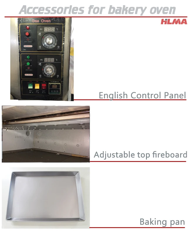 High quality bakery machines gas pizza oven factory