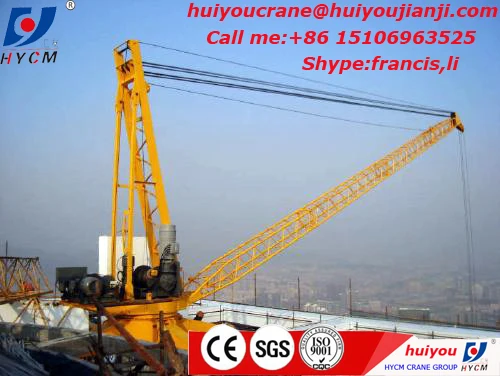 2016 New product Small Luffing crant without masts, Roof crane, Derrick Crane WD60 for sale
