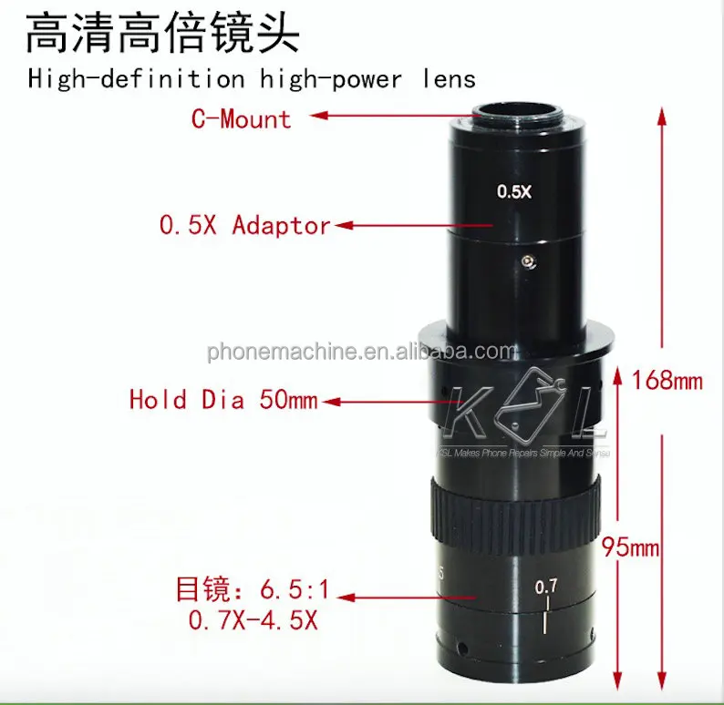 Professional KSL 14MP CMOS Camera Video Recording Jewelry Microscope